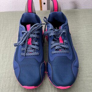 Reebok Zig Dynamica Comfort Footbed Blue w Pink Trim Women's Athletic Shoe SZ 8